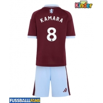 Aston Villa Boubacar Kamara #8 Heimtrikotsatz Kinder 2026-27 Kurzarm (+ Kurze Hosen)